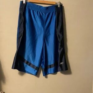 Reebok Men's Athletic Shorts in Blue and Black